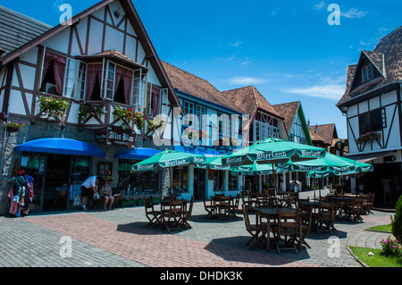 Oktoberfest-Bereich in der deutschen Stadt Blumenau, Brasilien Stockfoto