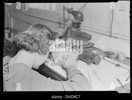 Lancaster, Pennsylvania - Hamilton Watch. -Putting Palette Steine - angelernte Betrieb. 518433 Stockfoto