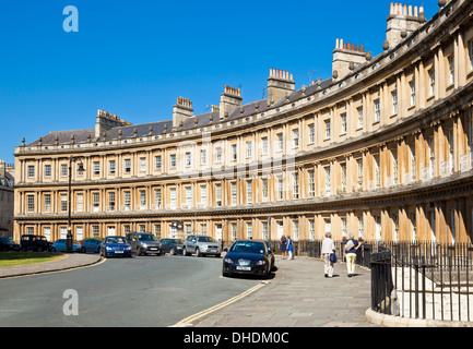 Georgianische Architektur des Zirkus in Bath City Bad Somerset England UK GB EU Europa Stockfoto