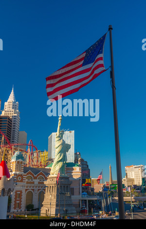 Statue of Liberty, New York New York Hotel and Casino, Las Vegas, Nevada, Vereinigte Staaten von Amerika, Nordamerika Stockfoto