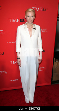 Tilda Swinton Time 100 Gala am Frederick P Rose Hall - in Ankunft New York City USA - 24.04.12 Stockfoto