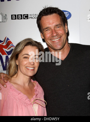 David James Elliott Frau statt Nanci Chambers BritWeek Los Angeles Red Carpet Launch Party in einem Privathaus - Ankünfte Los Stockfoto