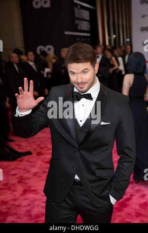 Berlin, Deutschland. 7. November 2013. Kellan Lutz kommt bei der Award-Verleihung des "GQ Maenner des Jahres 2012" - Männer des Jahres 2012 in der komischen Oper in Berlin, Deutschland, 7. November 2013. Das Magazin für Männer GQ awards Persönlichkeiten des Geschäftsbereichs Show und Musik sowie der Gesellschaft, Sport, Politik, Kultur und Mode. Foto: Jörg CARSTENSEN/Dpa/Alamy Live News Stockfoto