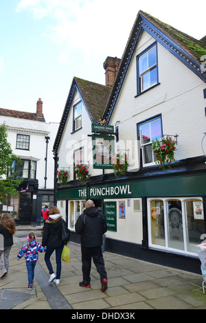 Die Bowle Pub, Marktplatz, Abingdon-on-Thames, Oxfordshire, England, Vereinigtes Königreich Stockfoto