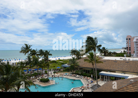 Hilton Hotel auf Marco Island, Florida Stockfoto