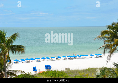 Marco Island Beach vom Hilton Hotel, Marco Island, Florida Stockfoto