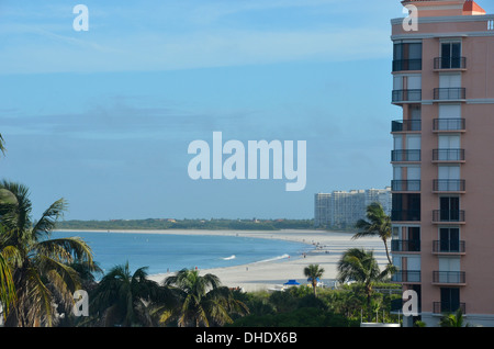 Marco Island Beach vom Hilton Hotel, Marco Island, Florida Stockfoto