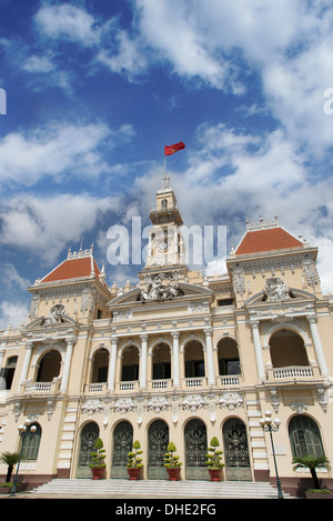 Rathaus von Ho Chi Minh in Ho-Chi-Minh-Stadt, Vietnam. Stockfoto