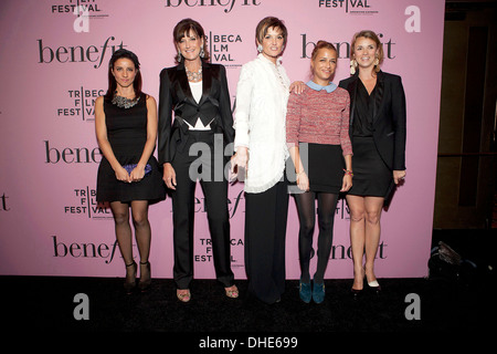 Shoshanna Grus, Jean Ford, Jane Ford, Charlotte Ronson und Alison Austin Tribeca Film Festival 2012 - Vorteile Kosmetik Stockfoto