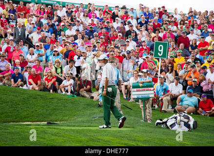 Dublin, Ohio, USA. 3. Oktober 2013. Hideki Matsuyama (JPN) Golf: International Team Hideki Matsuyama in Japan während der ersten Runde vier-Ball Spiele der Presidents Cup bei Muirfield Village Golf Club in Dublin, Ohio, Vereinigte Staaten von Amerika. © Thomas Anderson/AFLO/Alamy Live-Nachrichten Stockfoto