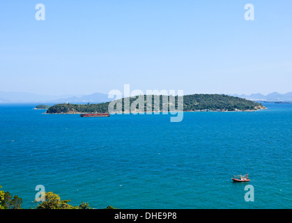 Draufsicht der Sichang Insel, Chonburi, Thailand. Stockfoto