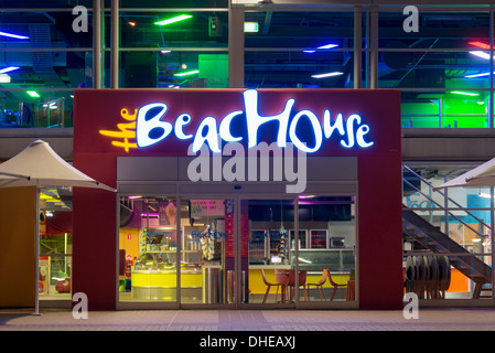 Die "Beach House" Vergnügungszentrum in Glenelg, Adelaide. South Australia beliebtesten Strand-Entertainment-Bereich. Stockfoto