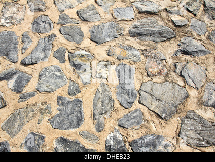 Textur der Steinmauer für Hintergrund Stockfoto