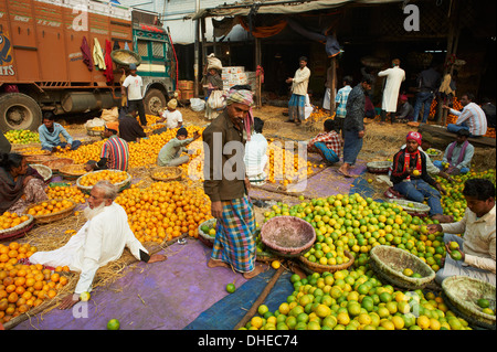 Obstmarkt, Kolkata (Kalkutta), West Bengalen, Indien, Asien Stockfoto