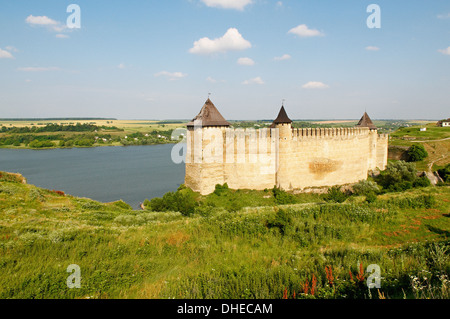 Fort von Chotiner, Chernivtsi Oblast Provinz, Ukraine, Europa Stockfoto