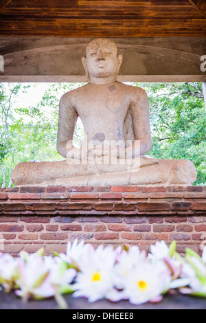 Samadhi Buddha-Statue, Anuradhapura, UNESCO-Weltkulturerbe, kulturelle Dreieck, Sri Lanka, Asien Stockfoto