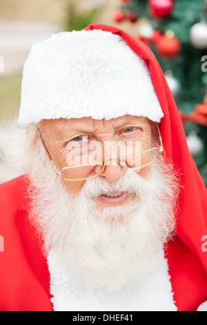 Santa Claus tragen Brillen Stockfoto
