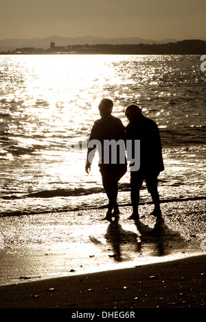 Liebhaber am Strand Stockfoto