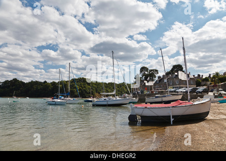 La Richardais und der Fluss Rance, Bretagne, Frankreich Stockfoto