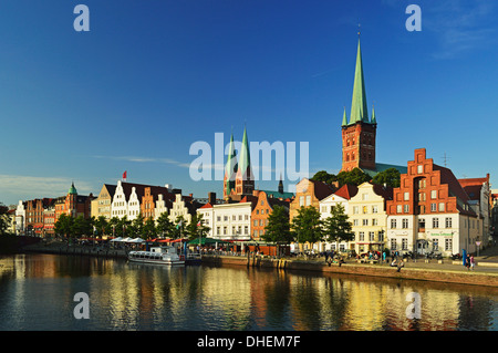 Alte Stadt Lübeck, Schleswig-Holstein, Deutschland, Europa Stockfoto