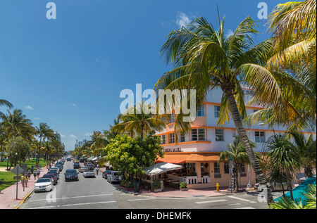 Ocean Drive, Miami Beach, Florida, Vereinigte Staaten von Amerika, Nordamerika Stockfoto