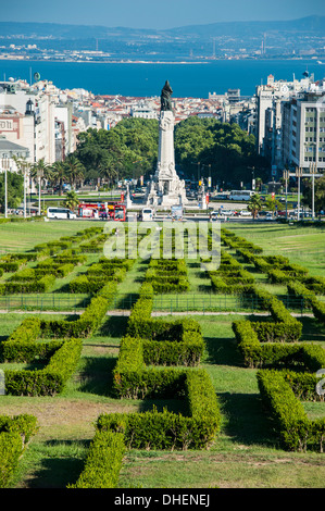 Parque Eduardo VII, Lissabon, Portugal, Europa Stockfoto