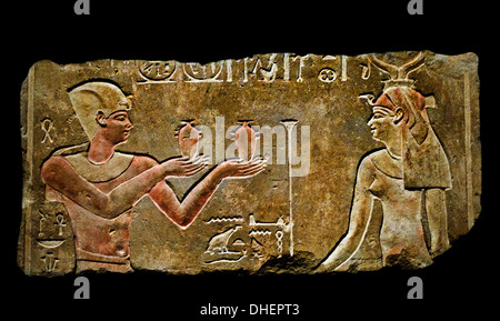 Fragment von einem Sturz aus dem Tempel Sesostris ich hieroglyphischen XII Dynastie 1971 v. Chr. Ägypten ägyptische (Senusret Senwosret) Stockfoto