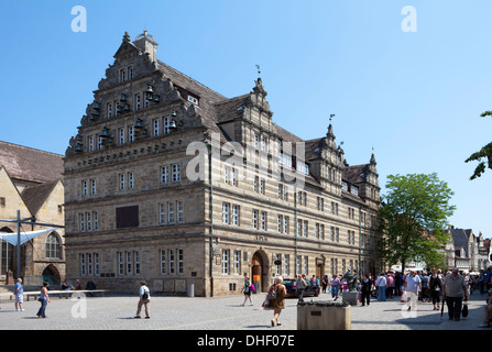 Hamelner Hochzeitshaus und Marktkirche, Hameln, Niedersachsen, Deutschland, Stockfoto