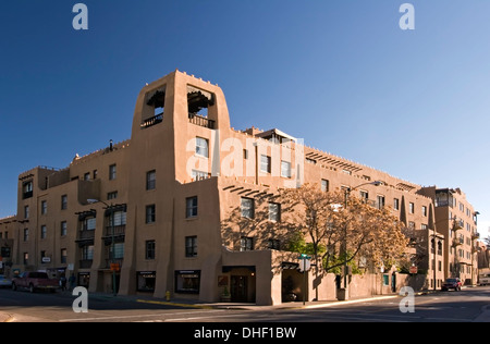 Historischen La Fonda Hotel, Santa Fe, New Mexico USA Stockfoto