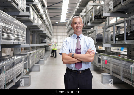 Porträt des Managers in engineering Lager Stockfoto