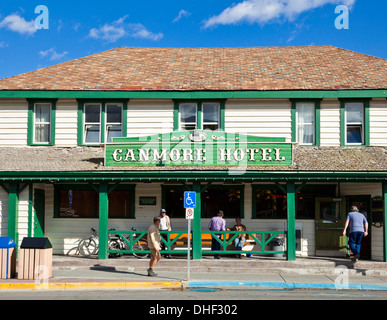 Das Canmore-Hotel auf der Hauptstraße in Township von Canmore Alberta Kanada Stockfoto