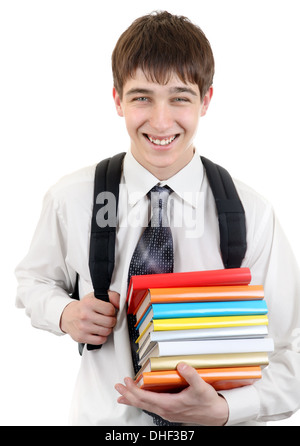 Student mit einem Bücher Stockfoto