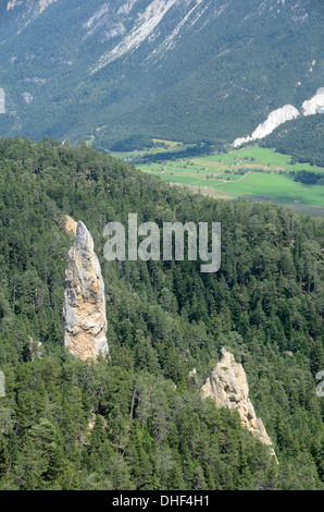 Monolith des Sardières Nationalparks Vanoise-Savoie-Frankreich Stockfoto