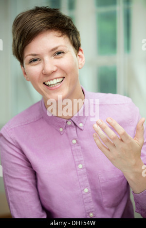 Porträt der jungen Frau Stockfoto