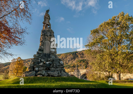 Die Black Watch-Denkmal am Aberfeldy in Perthshire. Stockfoto
