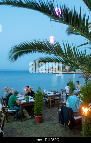 Asien, Ägypten, Provinz Mugla, Datca, Restaurant Keklik bin Kumluk Strang Stockfoto