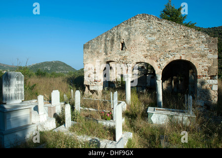 Asien, Ägypten, Provinz Mugla, Resadiye-Halbinsel (Datca-Halbinsel), Dorffriedhof Südlich von Yaziköy, Stockfoto