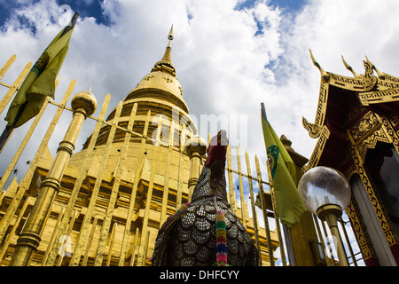 Goldene Pagode, Phra, Hariphunchai Stockfoto