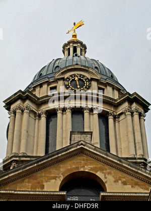 Die Kuppel der Painted Hall in King William Court im Old Royal Naval College Stockfoto