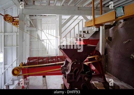 Alte Kaffee-Verarbeitungsmaschinen in Lerida Kaffee-Plantage in Boquete Region Chiriqui Provinz der Republik Panama Stockfoto