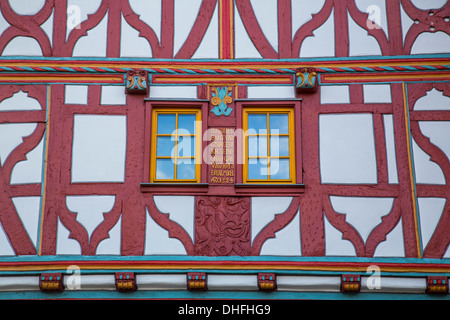 Altstadt, Altstadt, Fachwerkhäuser, Stadt Limburg, am Fluss Lahn. Hessen, Deutschland. Stockfoto