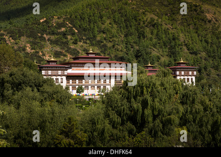 Bhutan, Thimpu, Nationalversammlung Gebäude Sitz des bhutanischen Parlaments Stockfoto