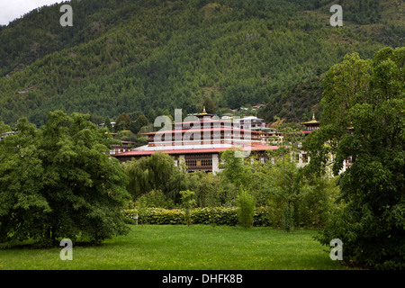 Bhutan, Thimpu, Nationalversammlung Gebäude Sitz des bhutanischen Parlaments Stockfoto