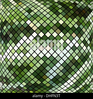 Schöne Vektor grün geometrischen Mosaik Hintergrund. Design-Element. Stockfoto