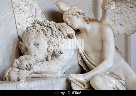 Wien - Juli 3: Detail des Grabes von Marie Christine Tochter von Maria Theresia vom Jahre 1798-1805 von Antonio Canova Stockfoto