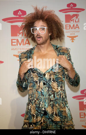 Amsterdam, Niederlande. 9. November 2013. Musik-Künstler Redfoo besucht die Pressekonferenz von 2013 MTV EMAs aka MTV Europe Music Awards am Westerunie in Amsterdam, Niederlande, am 9. November 2013. : Bildnachweis Hubert Boesl/Dpa: Dpa picture-Alliance/Alamy Live News Stockfoto