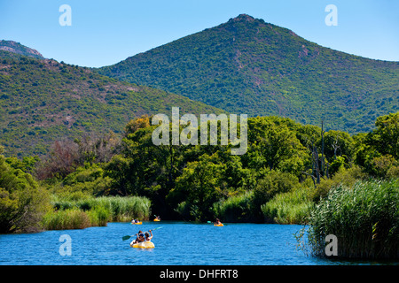 Tal des Fango, in der Nähe von Galéria (in der Nähe von Calvi), Korsika, Frankreich Stockfoto