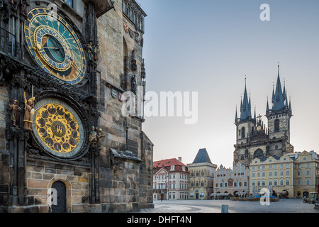 Prager astronomische Uhr am Altstädter Ring Stockfoto