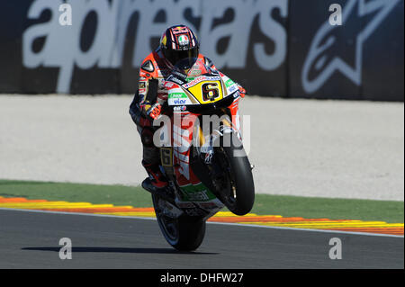 Valencia, Spanien. 9. November 2013. Stefan Bradl (LCR Honda) während des Qualifyings am Ricardo Tormo Rennstrecke von Valencia Credit: Action Plus Sport/Alamy Live News Stockfoto