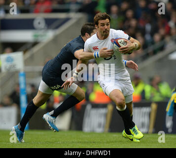 Twickenham, Großbritannien. 9. November 2013. Englands Ben Foden, während die QBE International Rugby-Union-match zwischen England und Argentinien gespielt im Twckenham Stadion, am 9. November 2013 in Twickenham, England. Bildnachweis: Mitchell Gunn/ESPA/Alamy Live-Nachrichten Stockfoto